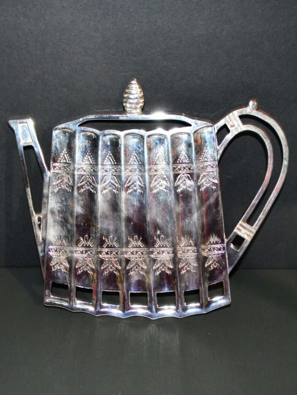 Vintage 1992 Godinger Museum Re-Creations Silver Plated Teapot Trivet w/ Box